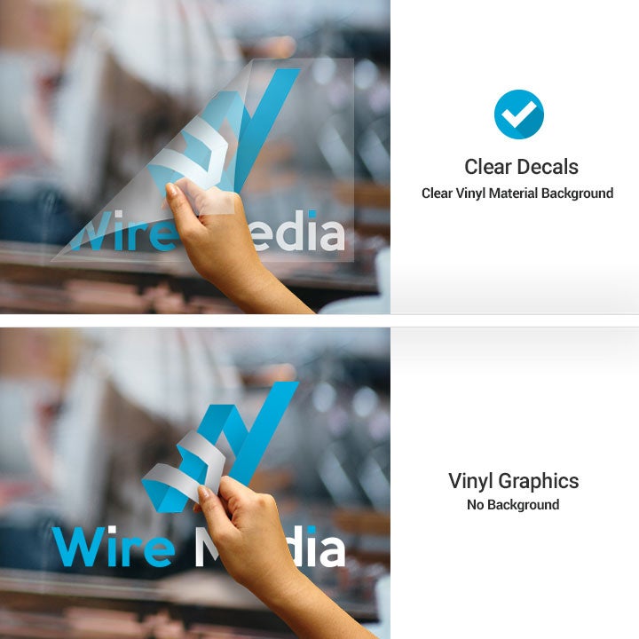 Custom Clear Decals Clear Vinyl Window Decals